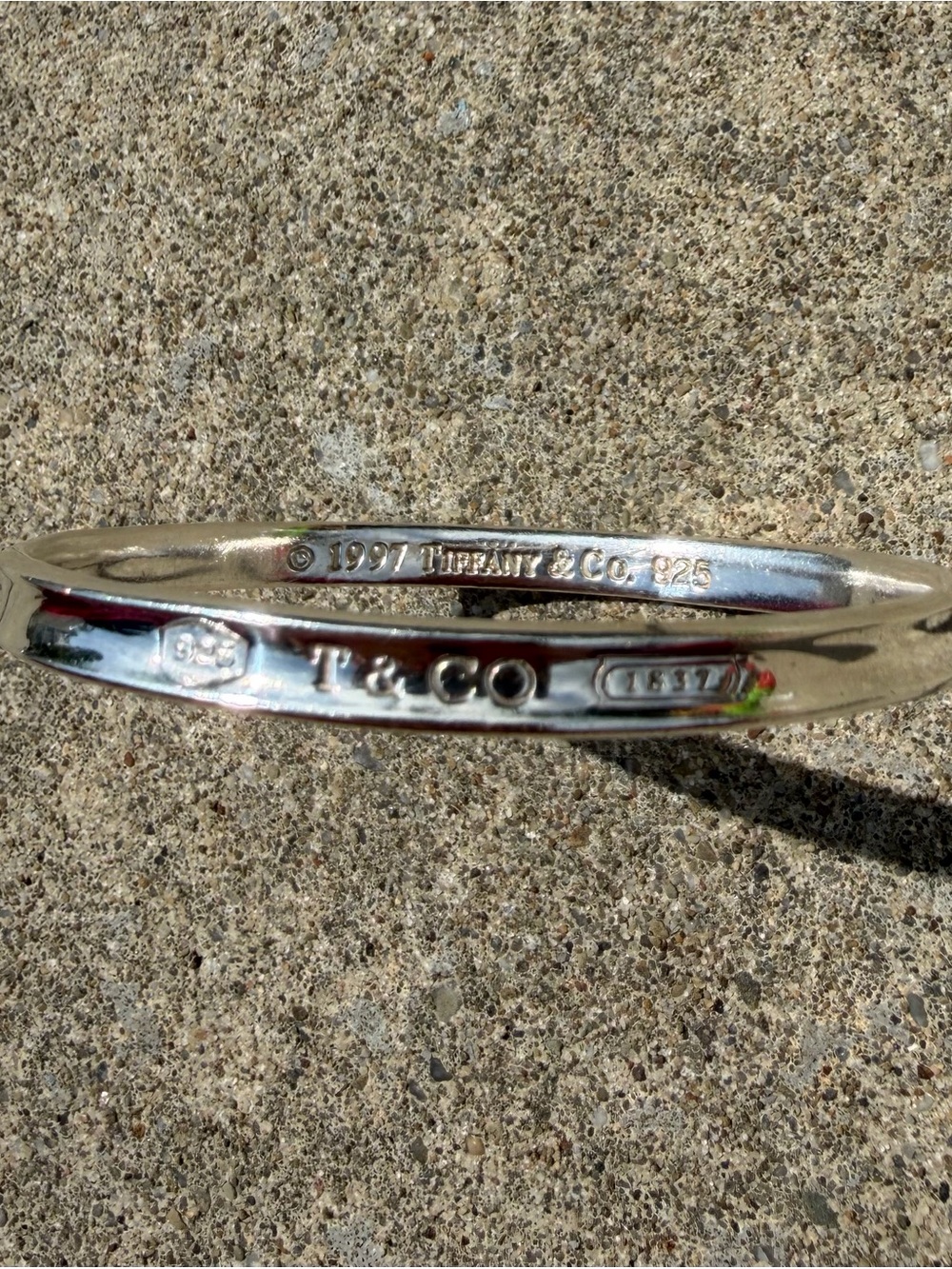Tiffany & Co. 1837 Vintage 1997 Sterling Silver Bangle